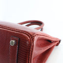 Hermes Burgundy Lizard Birk...