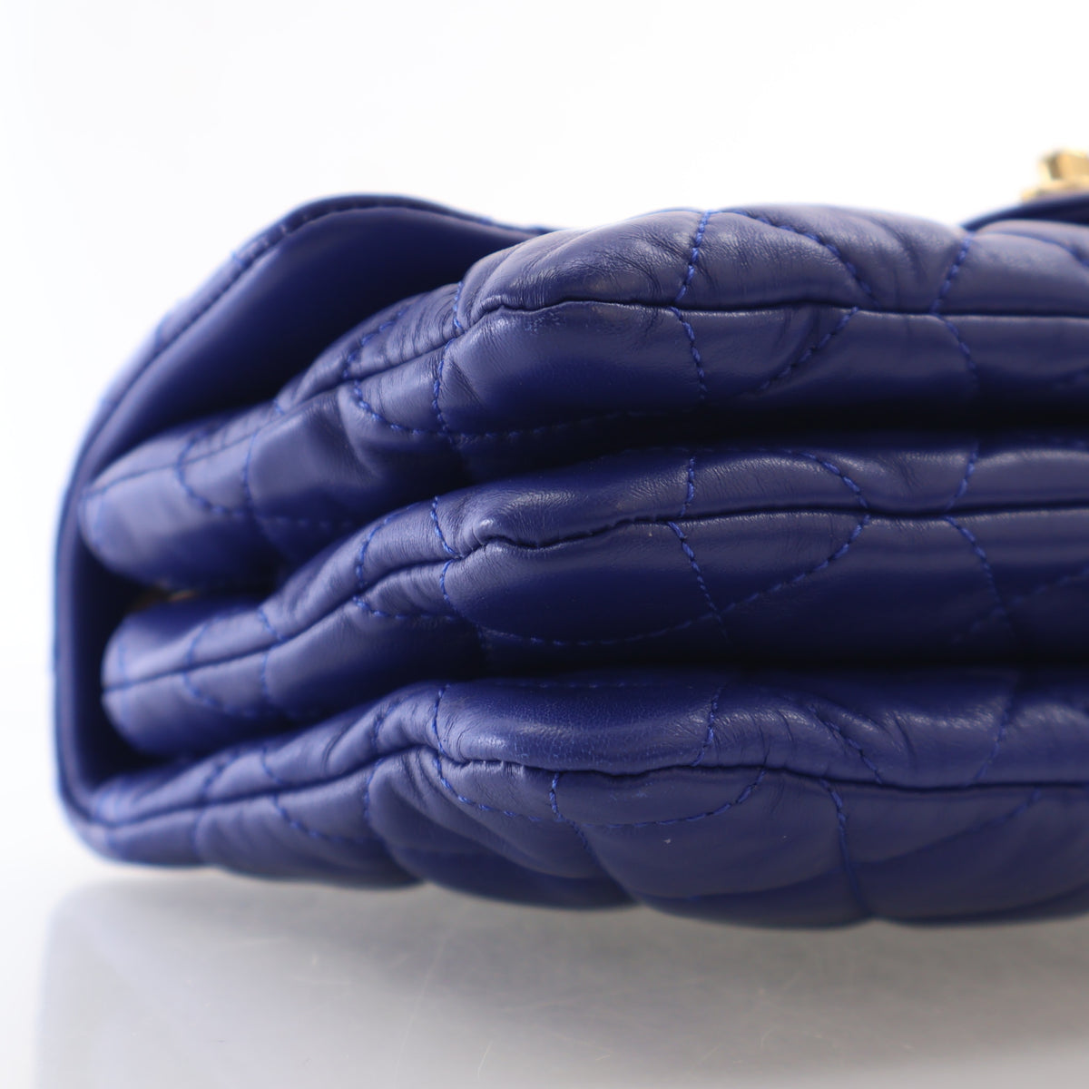 Pre-Owned Chanel Flap Bag Small Lambskin Pillow Crush, side view