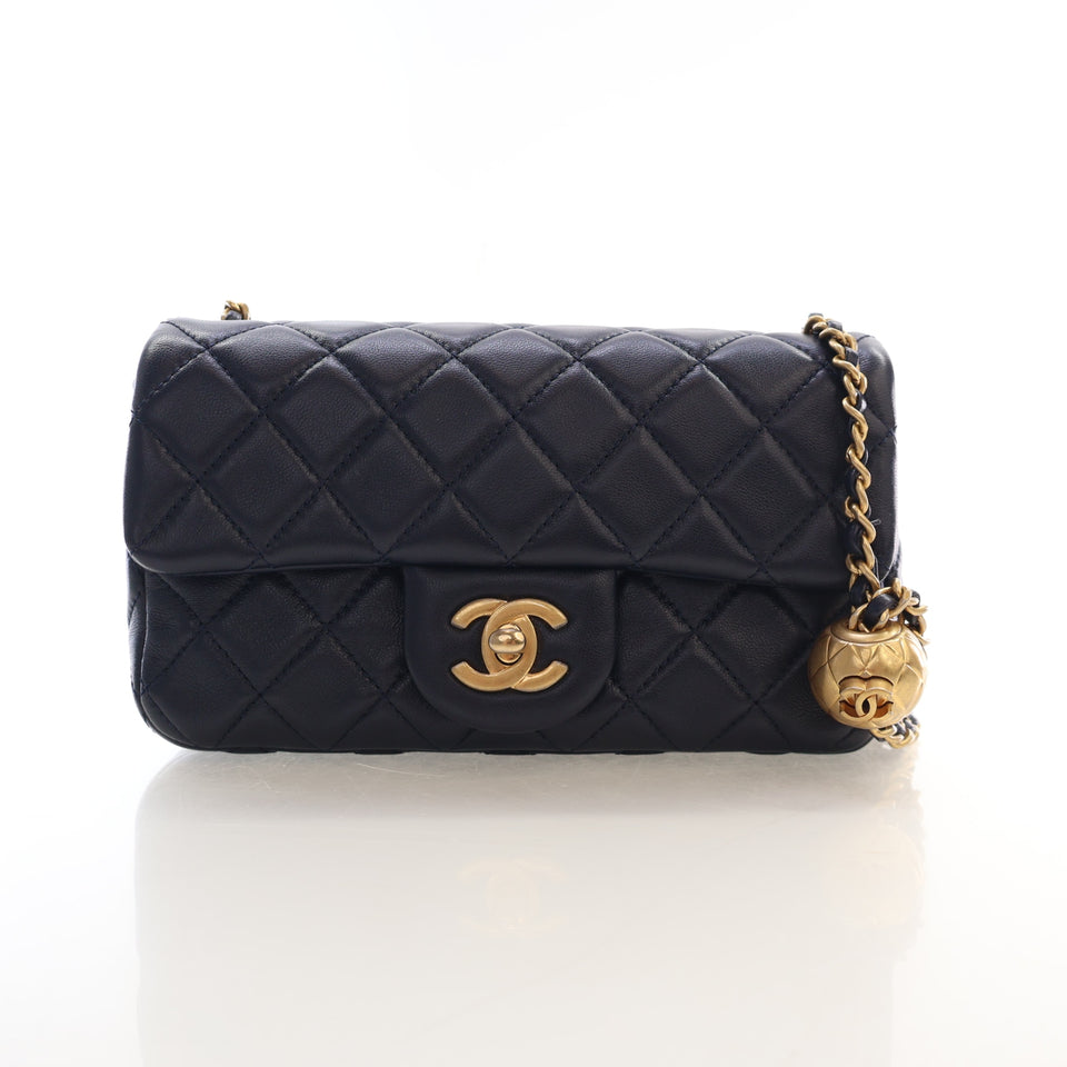 Chanel Mini Rectangular Lambskin Pearl Crush Flap Bag