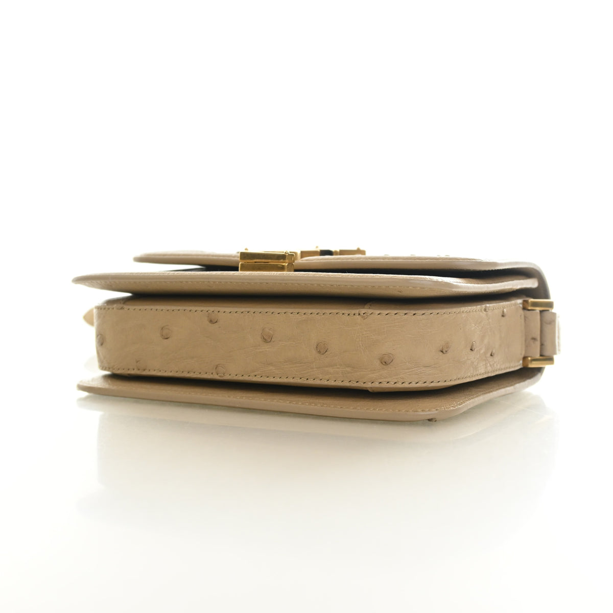 Saint Laurent Small Ostrich Solferino Messenger, photo 7 of 13