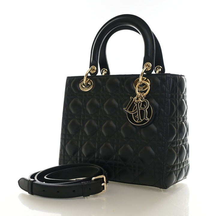 Christian Dior Medium Lambskin Lady Dior