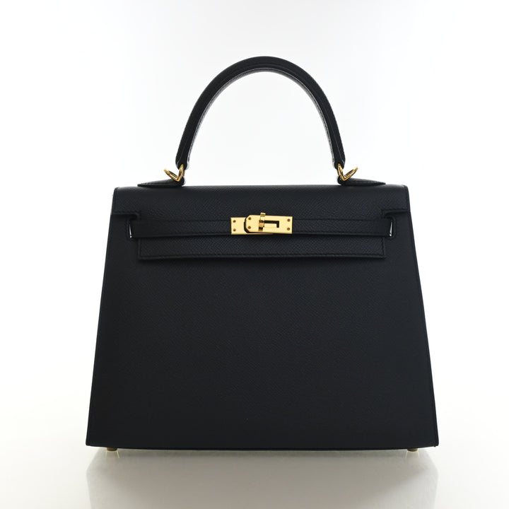Hermes Bleu Indigo Epsom Sellier Kelly 25