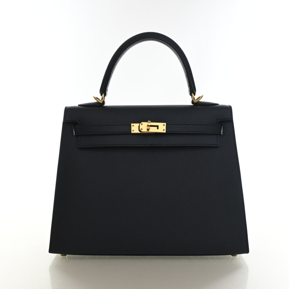 Hermes Bleu Indigo Epsom Sellier Kelly 25