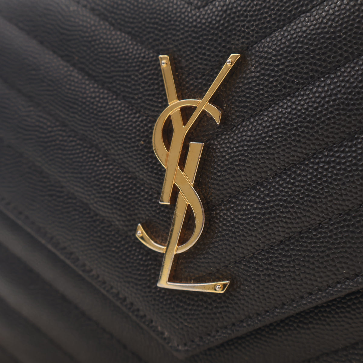 Saint Laurent Calfskin Cassandre Envelope Chain Wallet, photo 4 of 20