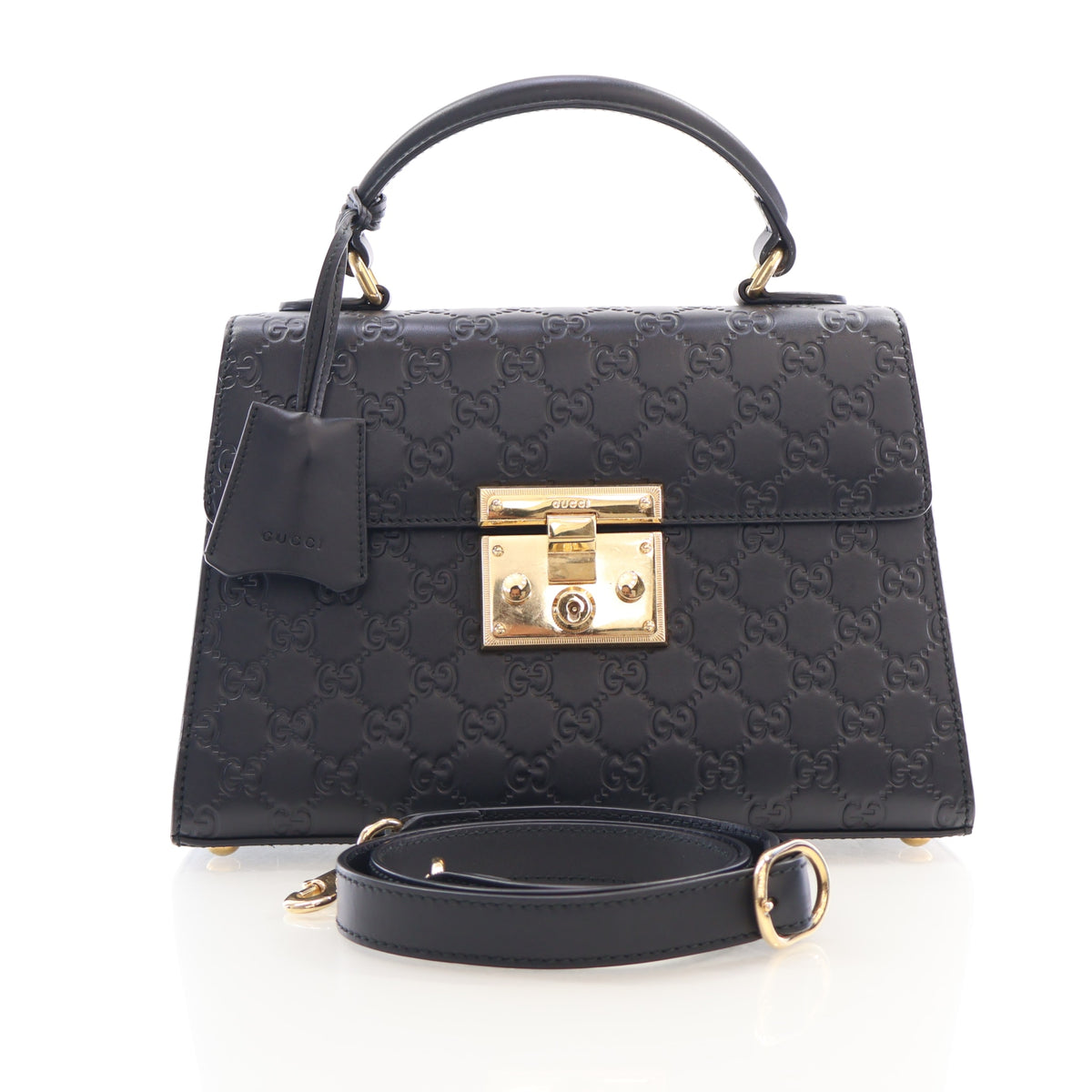 Gucci Small Guccissima Padlock Top Handle Bag, photo 21 of 21