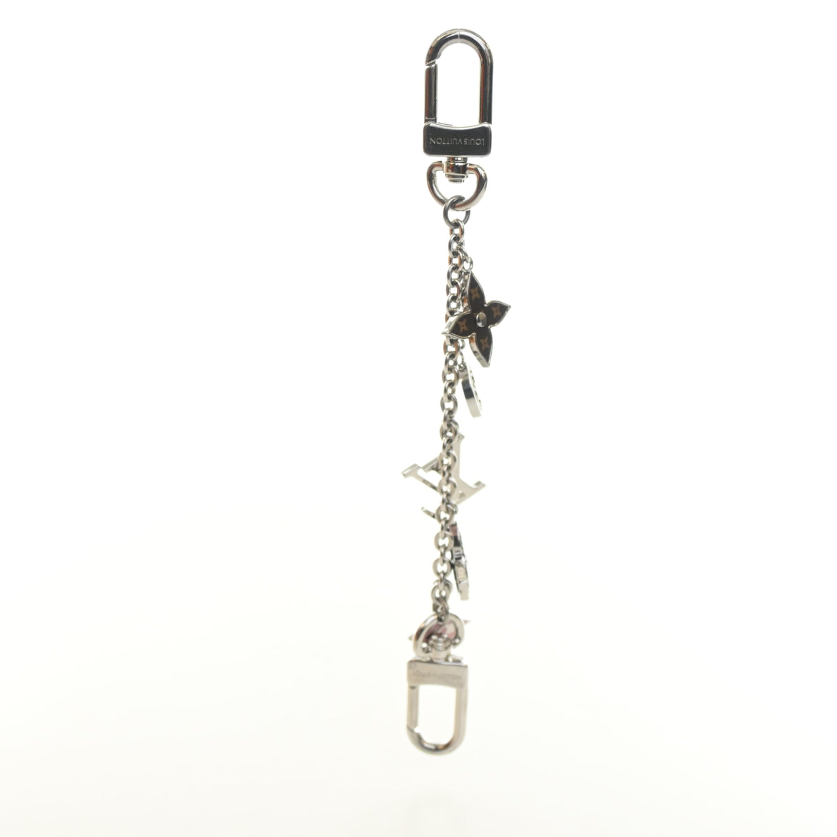 Pre-Owned Louis Vuitton Charm Spring Street Bag, silver hardware close-up, photo 8 of 8