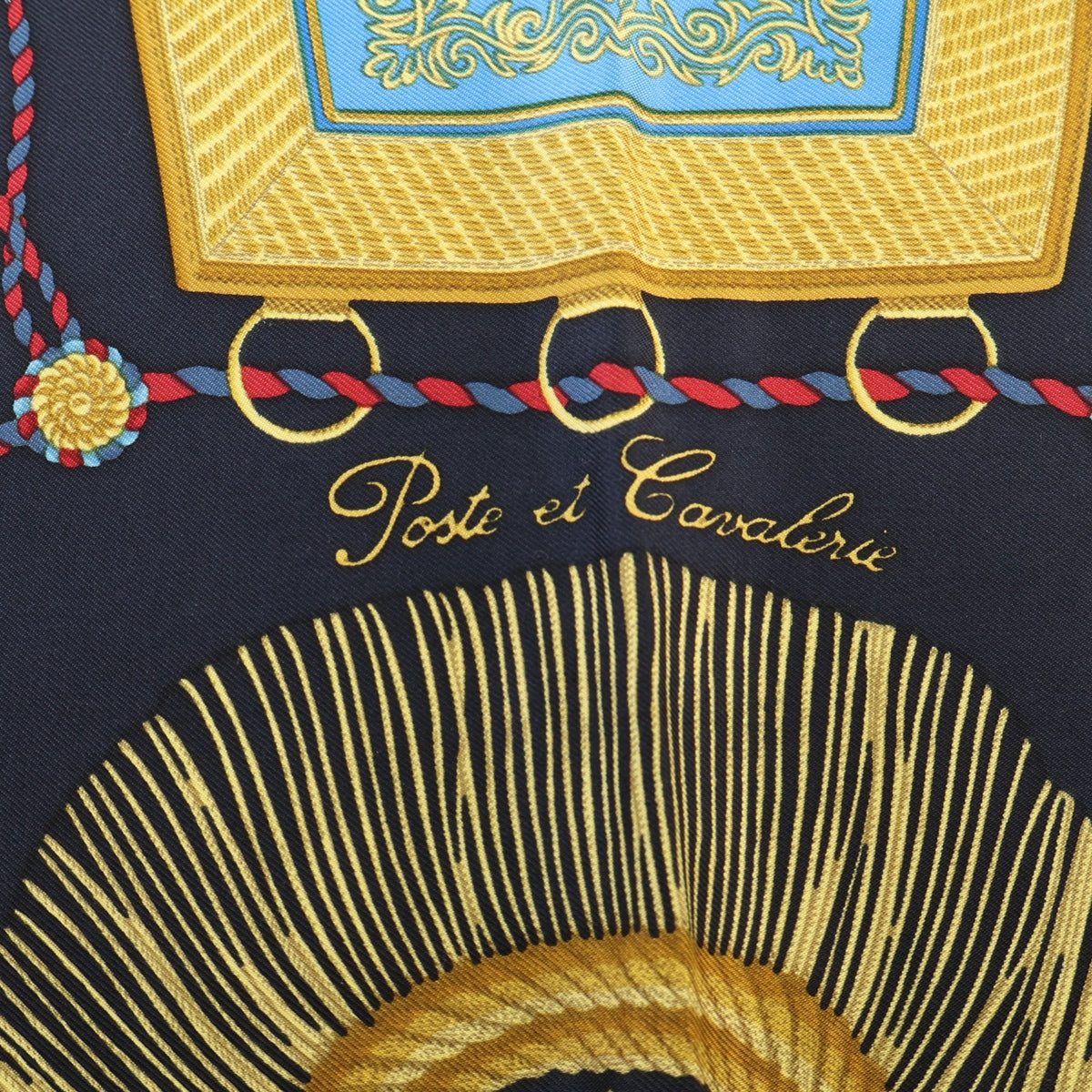 HERMES Carre 90 Poste et Cavalerie Silk Scarf, photo 7 of 9