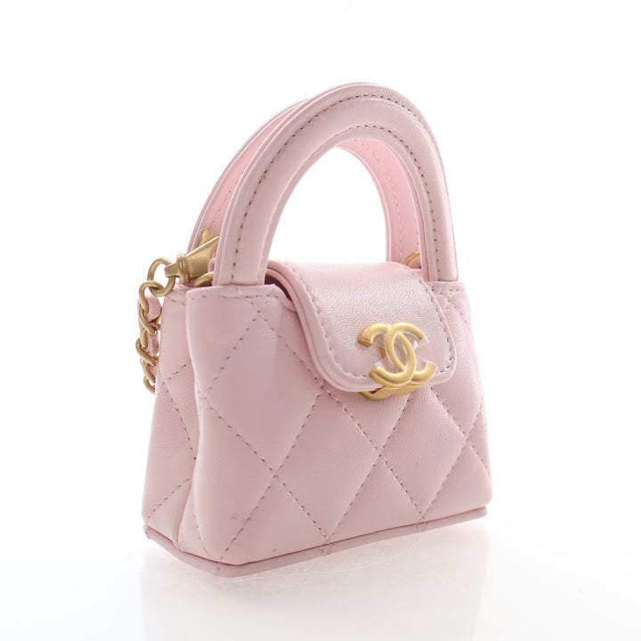 Chanel Mini Nano Lambskin Kelly Bag Charm