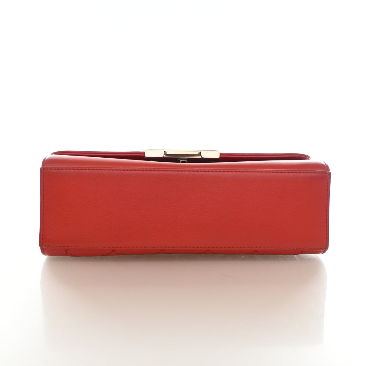 Pre-Owned Chanel Flap Bag Medium Calfskin Label Click, base and feet view, photo 9 of 24