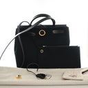 Hermes Noir Toile Herbag Zi...