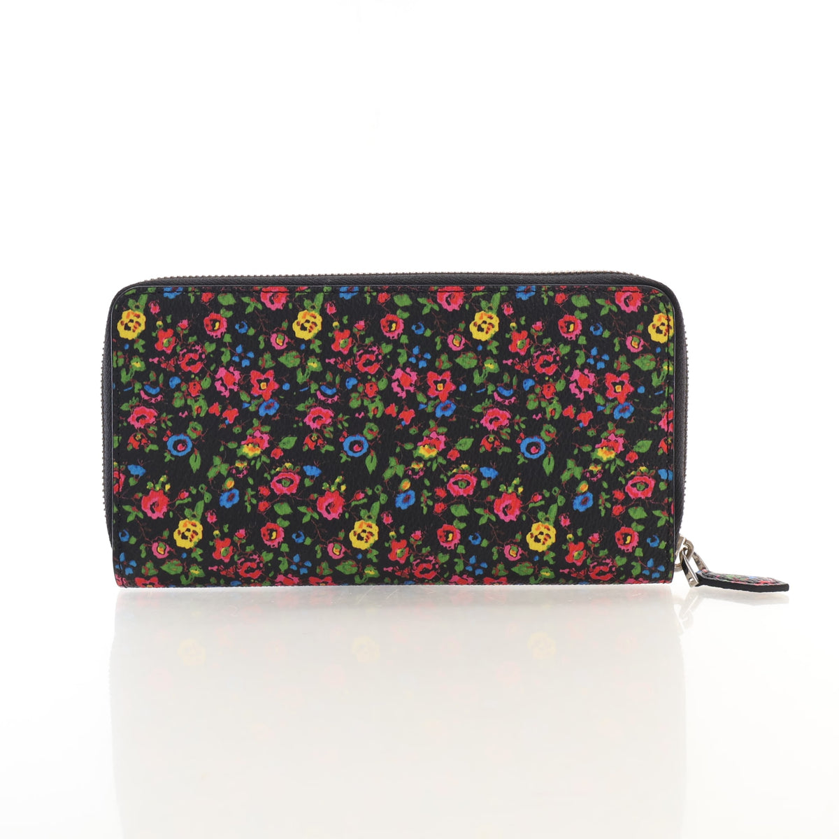 Pre-Owned Givenchy Wallet Floral Zip Around, front view