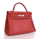 Hermes Rouge Vif Swift Kell...