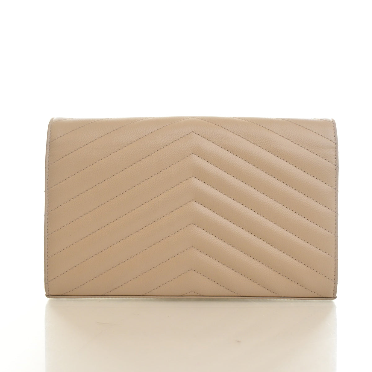 Pre-Owned Saint Laurent Chain Wallet Calfskin Cassandre Envelope, front view, photo 10 of 16