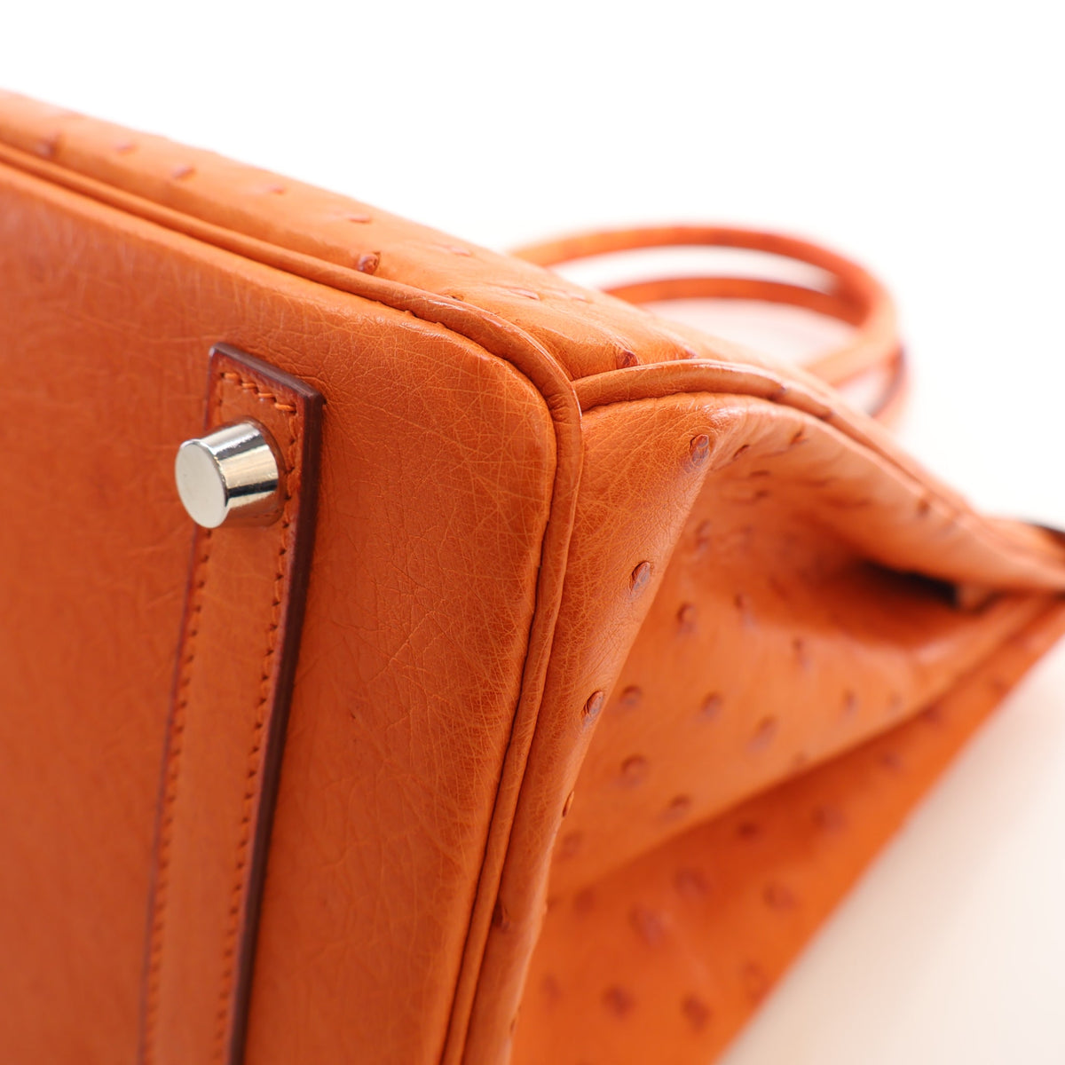 Hermes Vintage Orange H Ostrich Birkin 30, photo 12 of 21