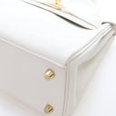 Hermes Blanc Swift Kelly 25