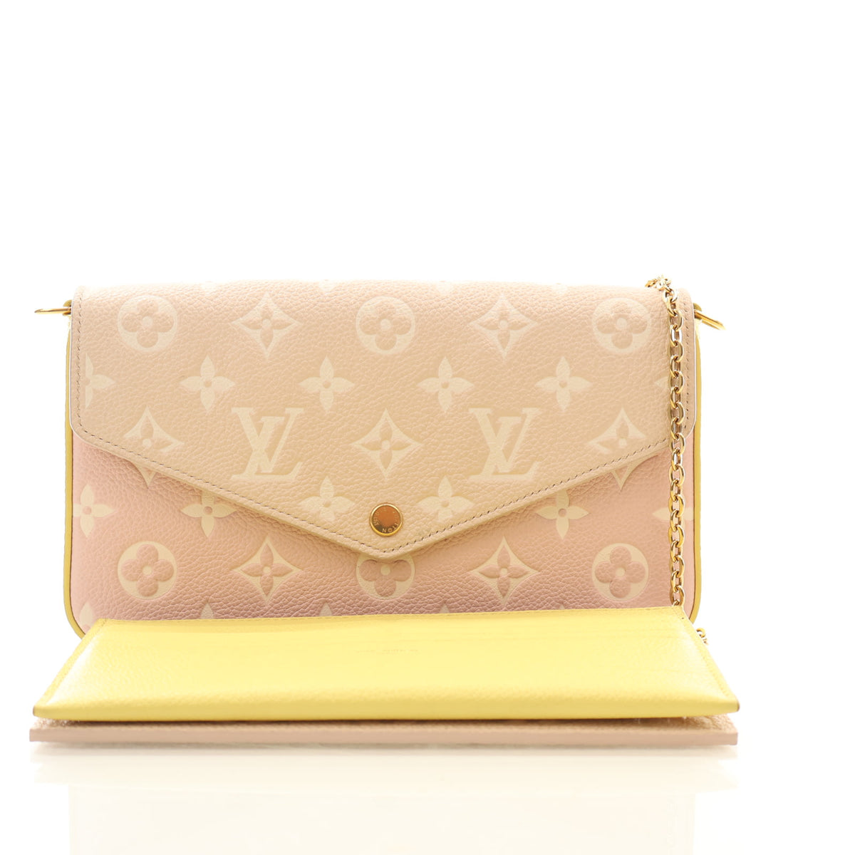 Louis Vuitton Monogram Empreinte Felicie Pochette Chain Wallet, photo 15 of 15