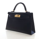 Hermes Noir Box Calf Mini K...