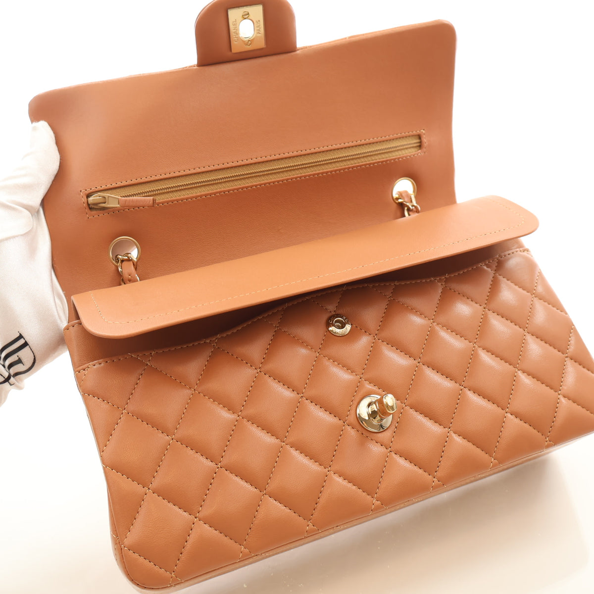 Chanel Medium Lambskin Classic Double Flap Bag, photo 12 of 17