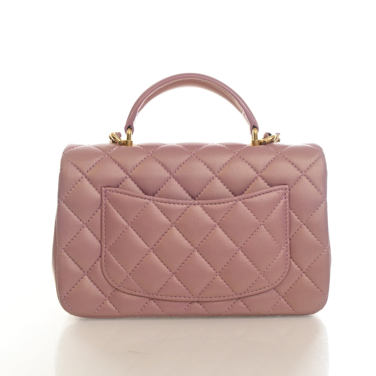 Chanel Mini Lambskin Rectangular Top Handle Classic Flap Bag, photo 10 of 15