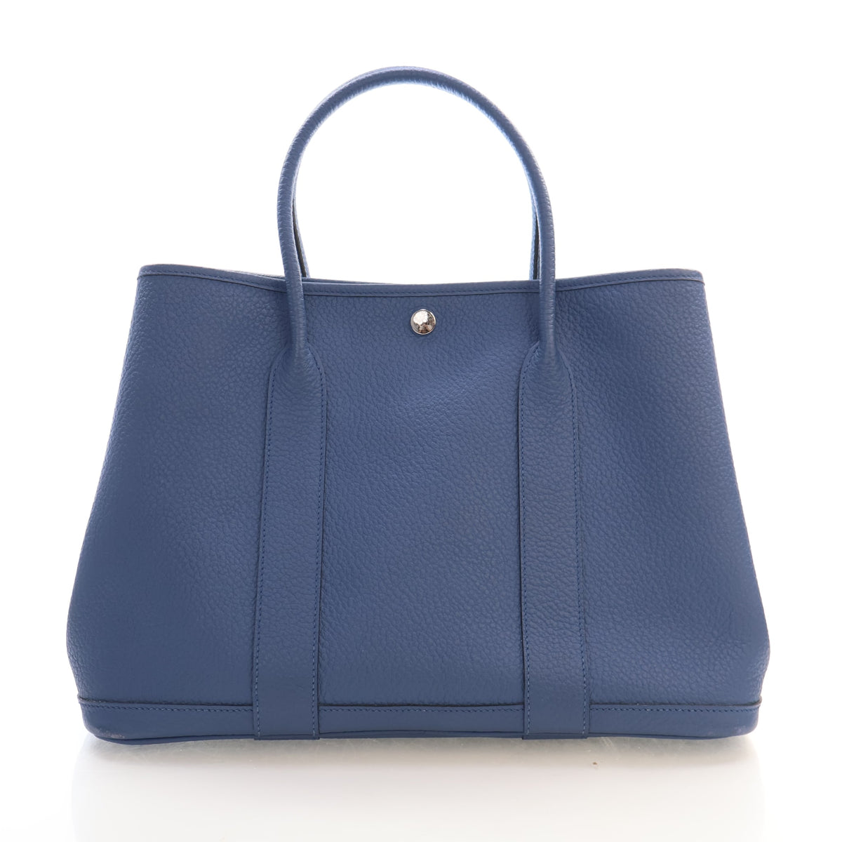 Pre-Owned Hermès 36 Bleu Brighton Negonda Garden Party, front view