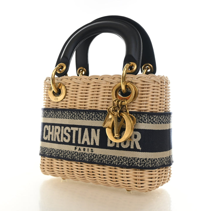Christian Dior Mini Wicker Lady Dior