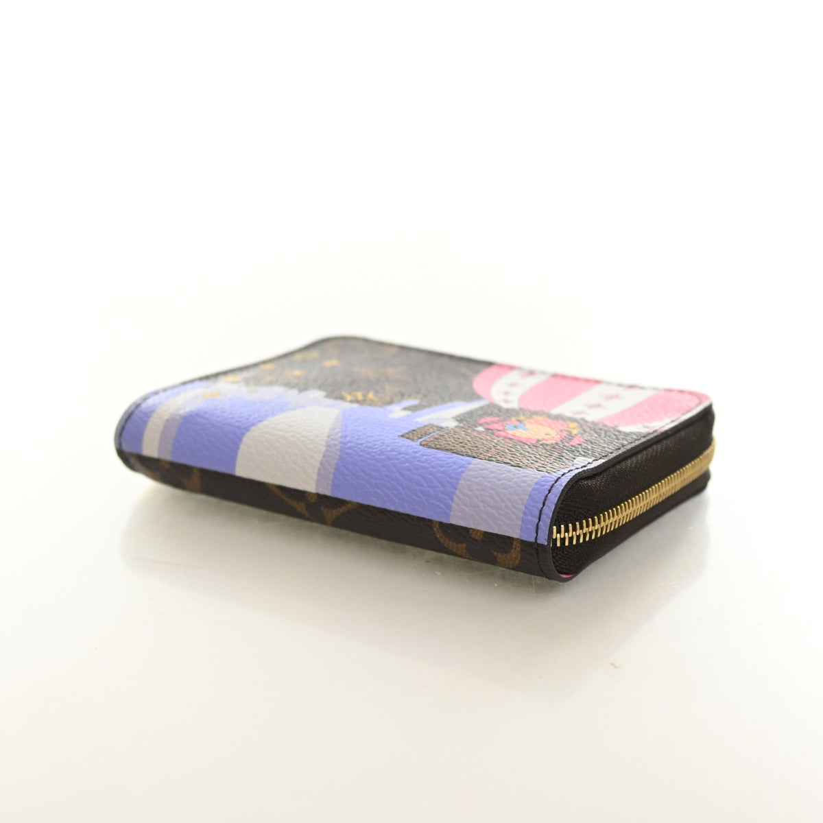 Pre-Owned Louis Vuitton Monogram Christmas Animation Zippy Coin Purse, side view
