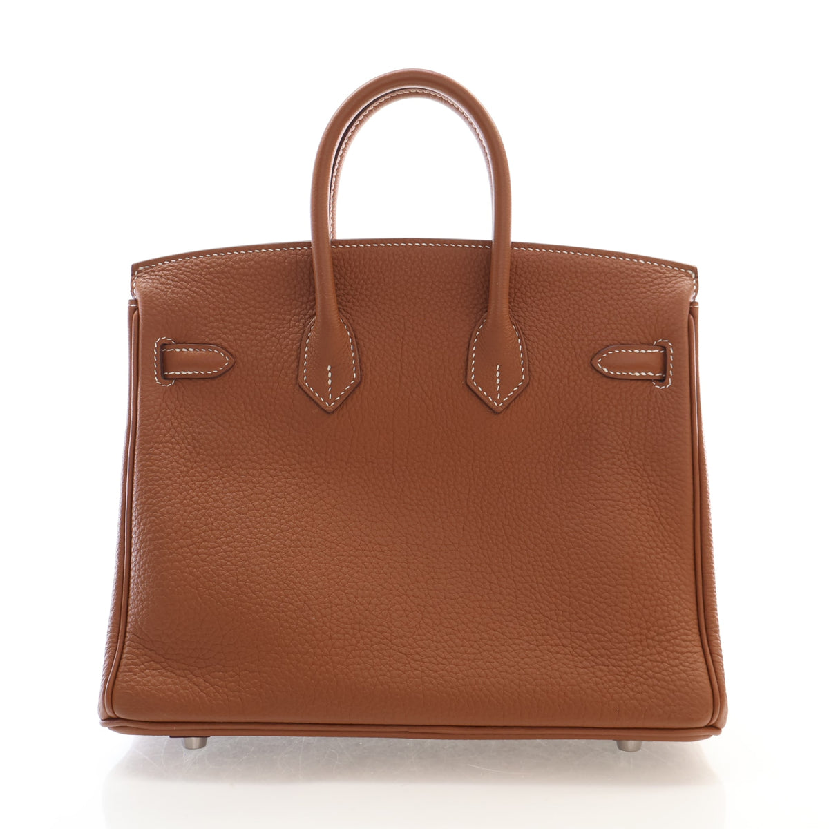 Pre-Owned Hermès Birkin 25 Gold Togo Leather, front view, photo 15 of 21