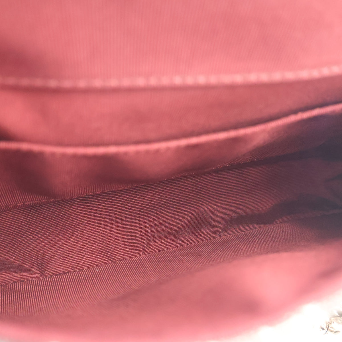 Pre-Owned Chanel Flap Bag Camellia Printed Canvas Double Side, open interior with lining, photo 21 of 22