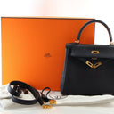 Hermes Noir Togo Kelly 25