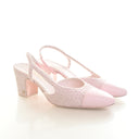 Chanel Pink Tweed Slingback...