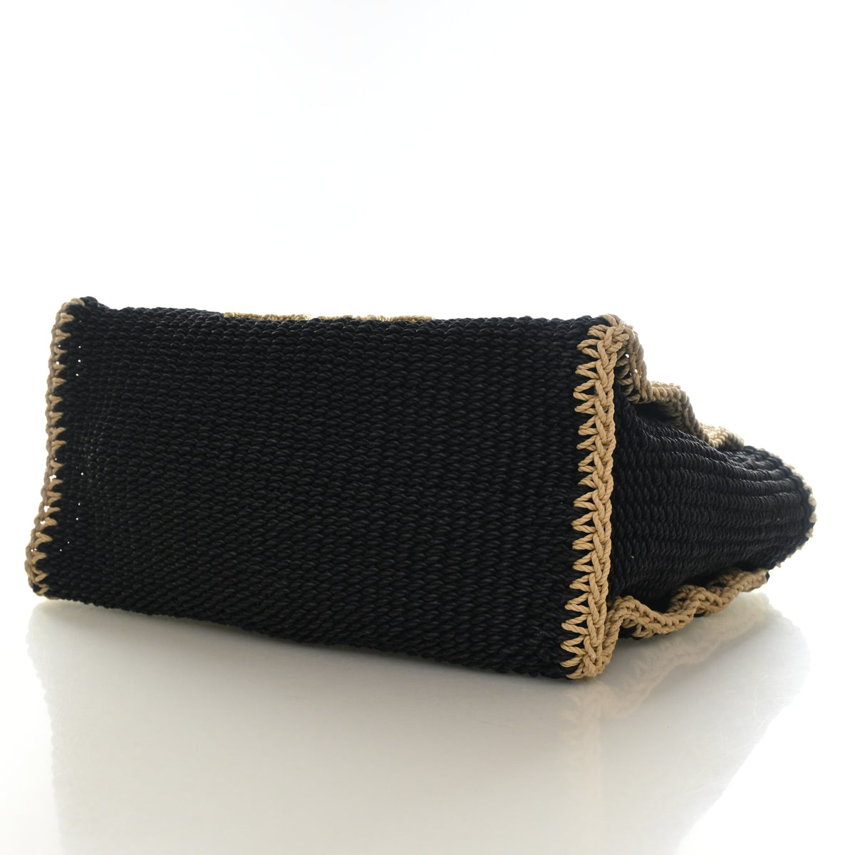 Pre-Owned Chanel Tote Medium Crochet Deauville, base view