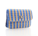 Chanel Raffia Flap Belt Bag...