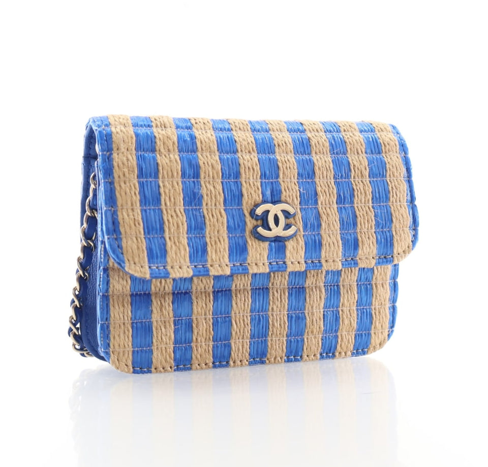 Chanel Raffia Flap Belt Bag