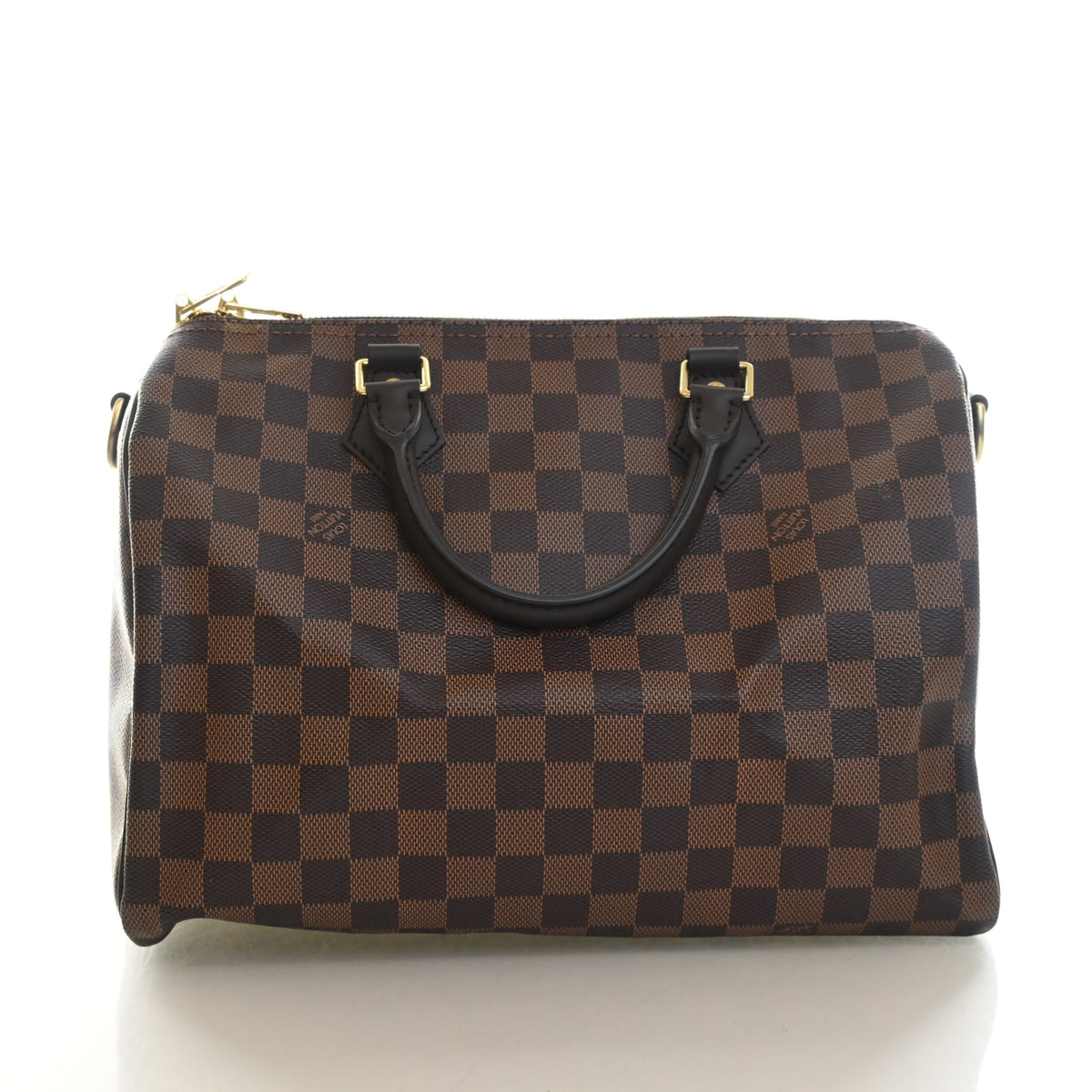 Pre-Owned Louis Vuitton Speedy Bandouliere 35 Damier Ebene, front view, photo 11 of 13