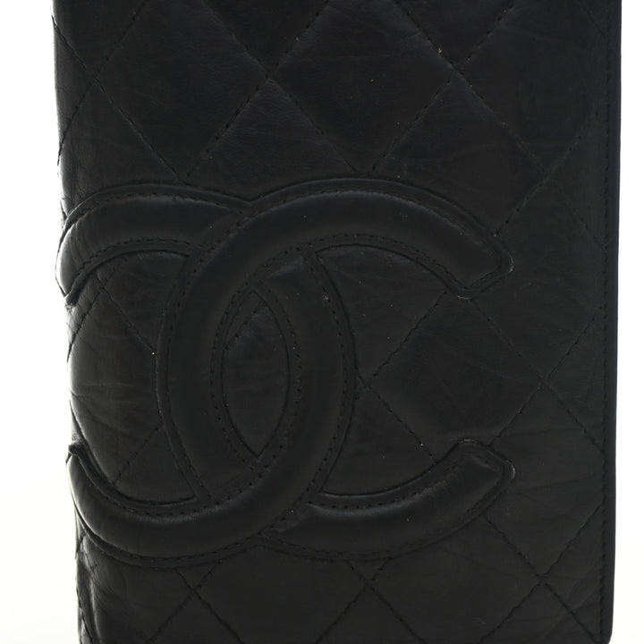 Chanel Vintage Aged Calfskin CC Cambon Bi Fold Wallet