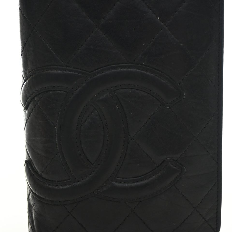Chanel Vintage Aged Calfskin CC Cambon Bi Fold Wallet