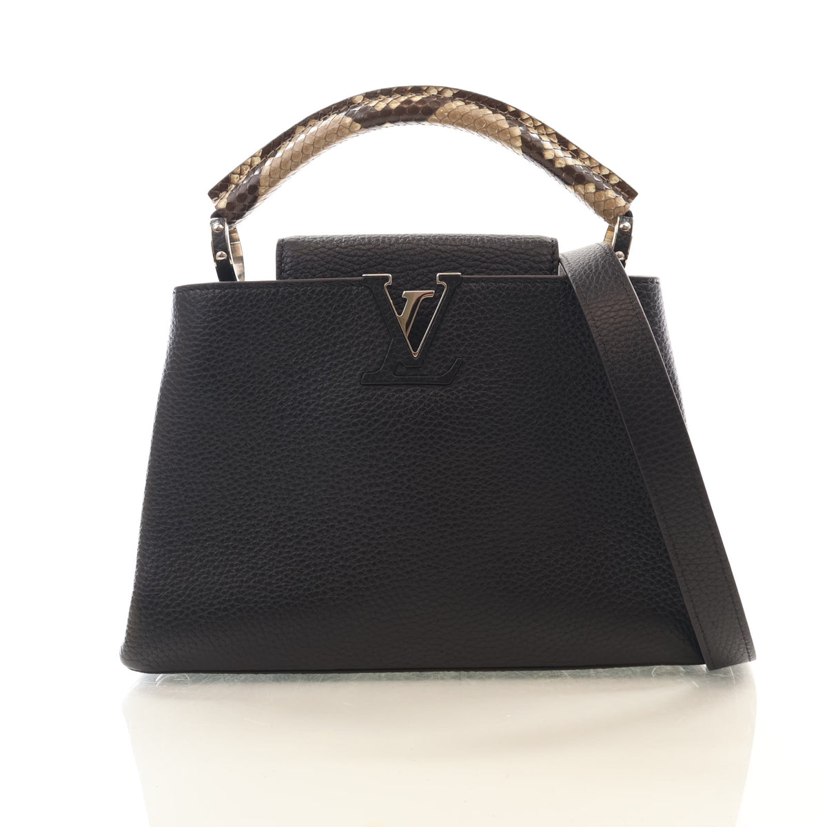 Louis Vuitton Python-Trimmed Taurillon Capucines BB, photo 1 of 16