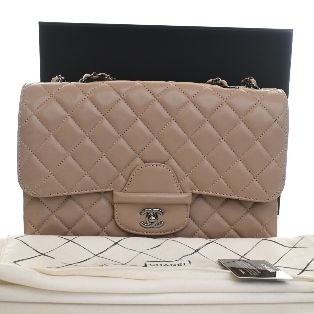 Chanel Jumbo Lambskin Single Flap Bag, photo 17 of 17
