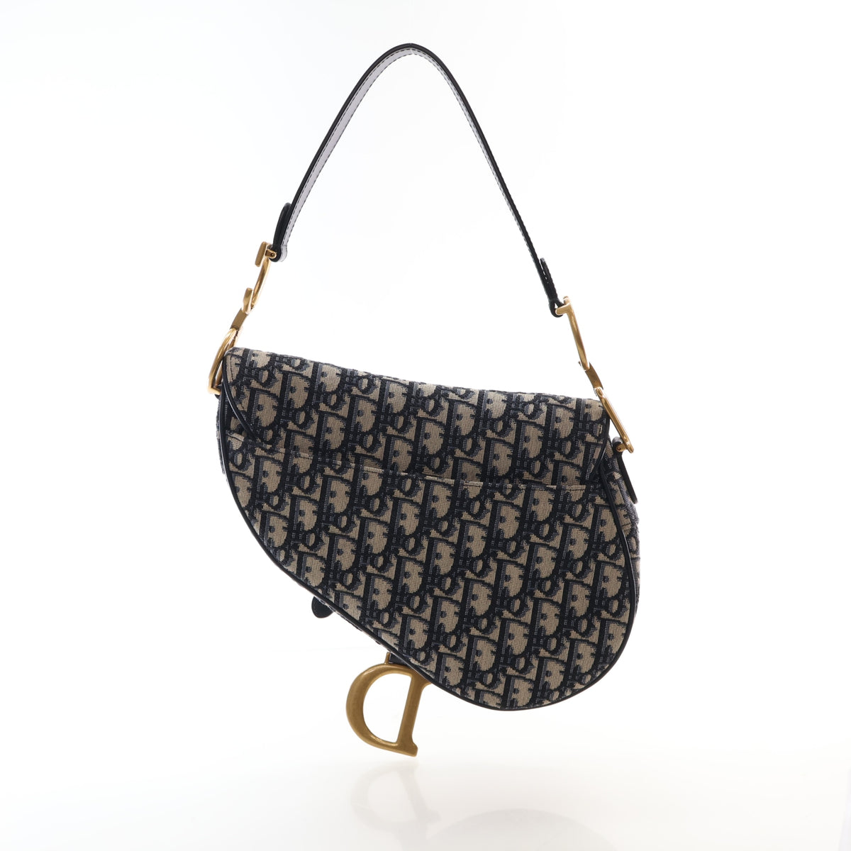 Pre-Owned Christian Dior Saddle Bag Medium Oblique, three-quarter view, photo 11 of 16
