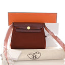 Hermes Rouge H Toile Mini H...