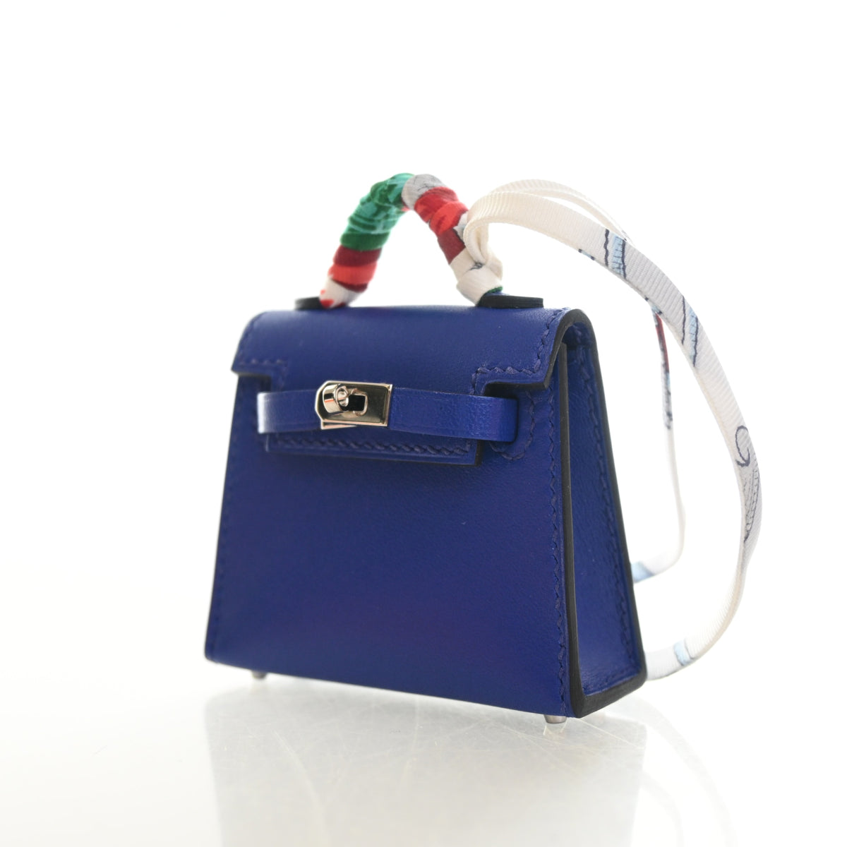 Hermes Bleu Electric Tadelakt Mini Kelly Twilly Bag, photo 3 of 9