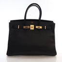 Hermes Vintage Noir Togo Bi...
