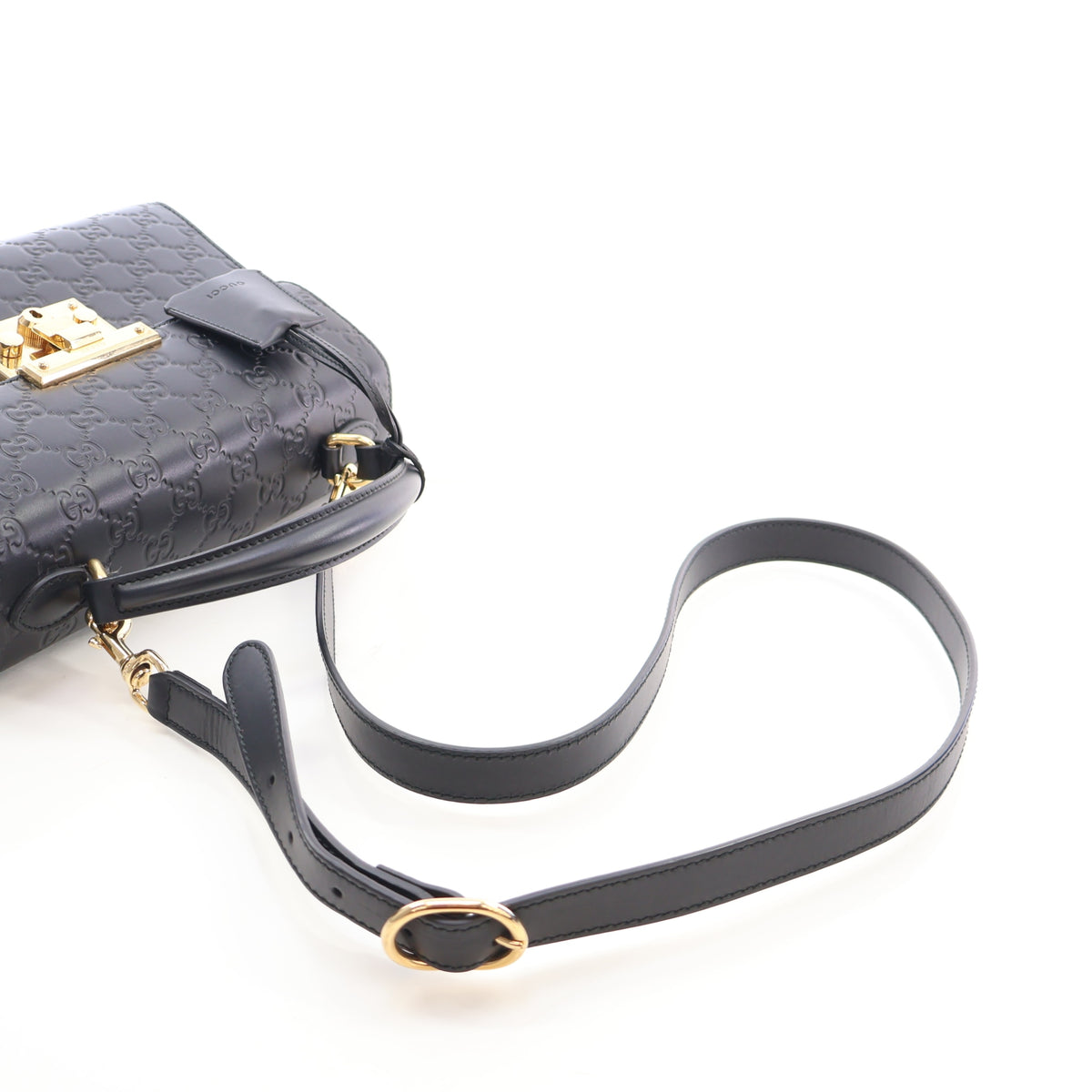Gucci Small Guccissima Padlock Top Handle Bag, photo 13 of 21