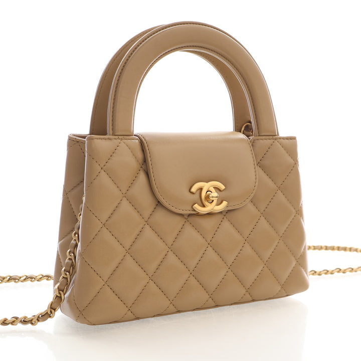 Chanel Nano Lambskin Kelly Shopper