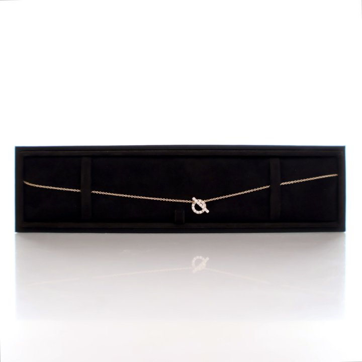 Hermes 18K Rose Gold Finesse Pendant