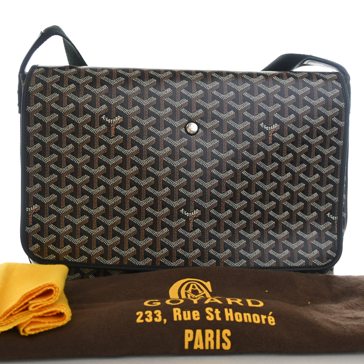 Pre-Owned Goyard MM Goyardine Captien, front view, photo 13 of 13