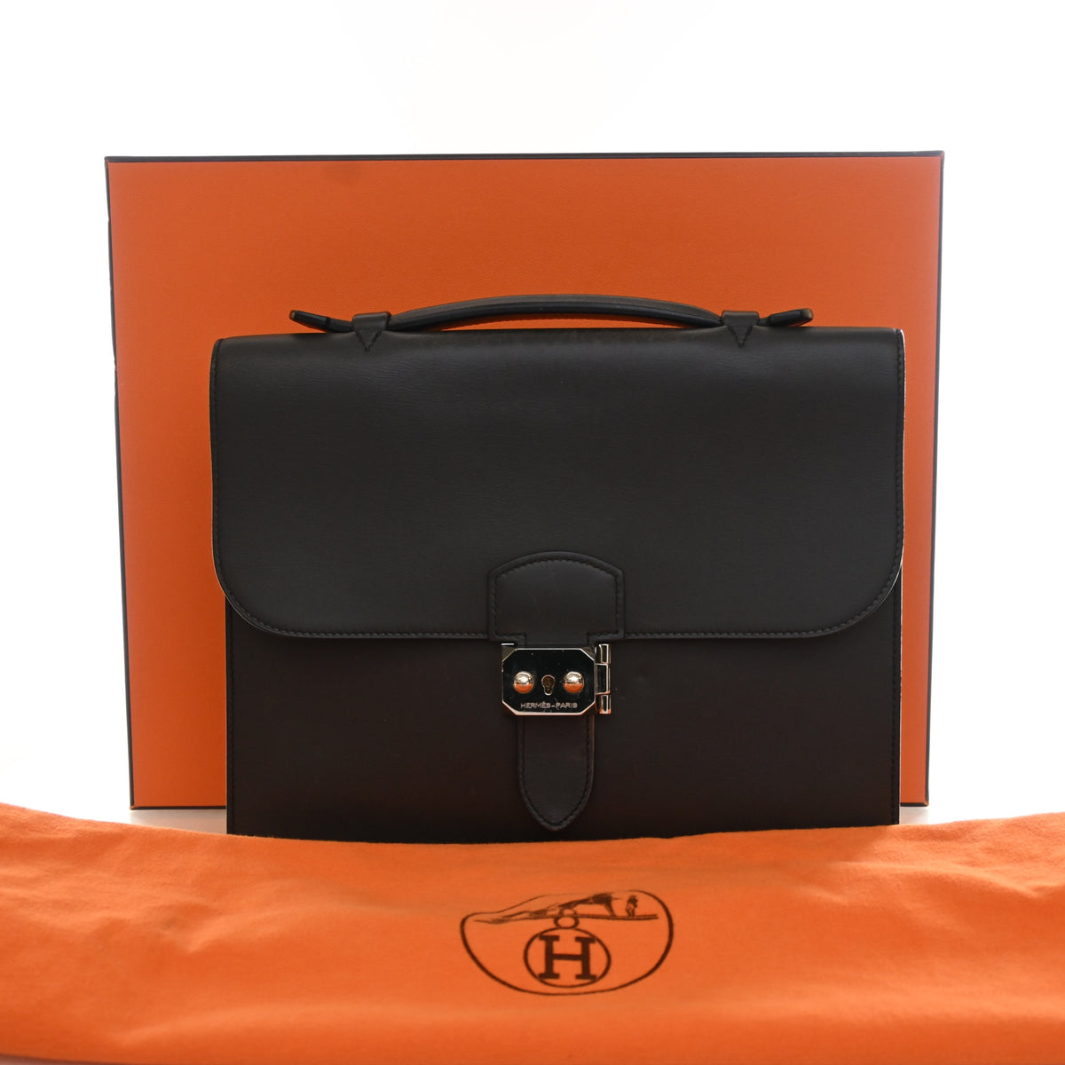 Hermes Noir Swift Sac a Depeches 27, photo 26 of 26