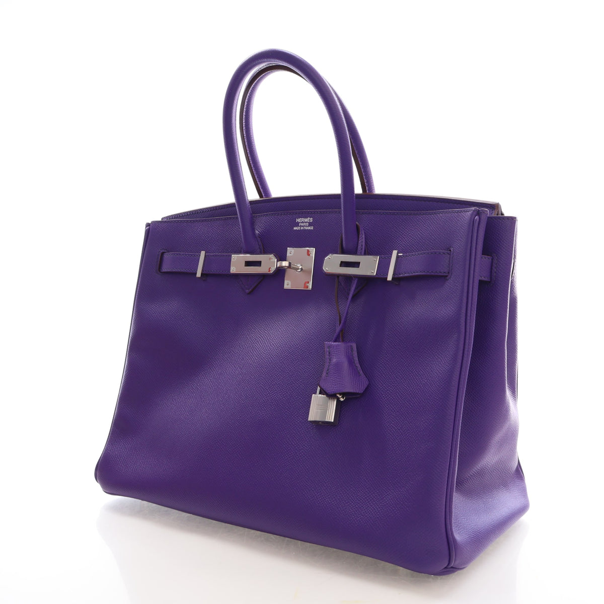 Pre-Owned Hermès Birkin 35 Iris Epsom Leather, three-quarter view, photo 6 of 21