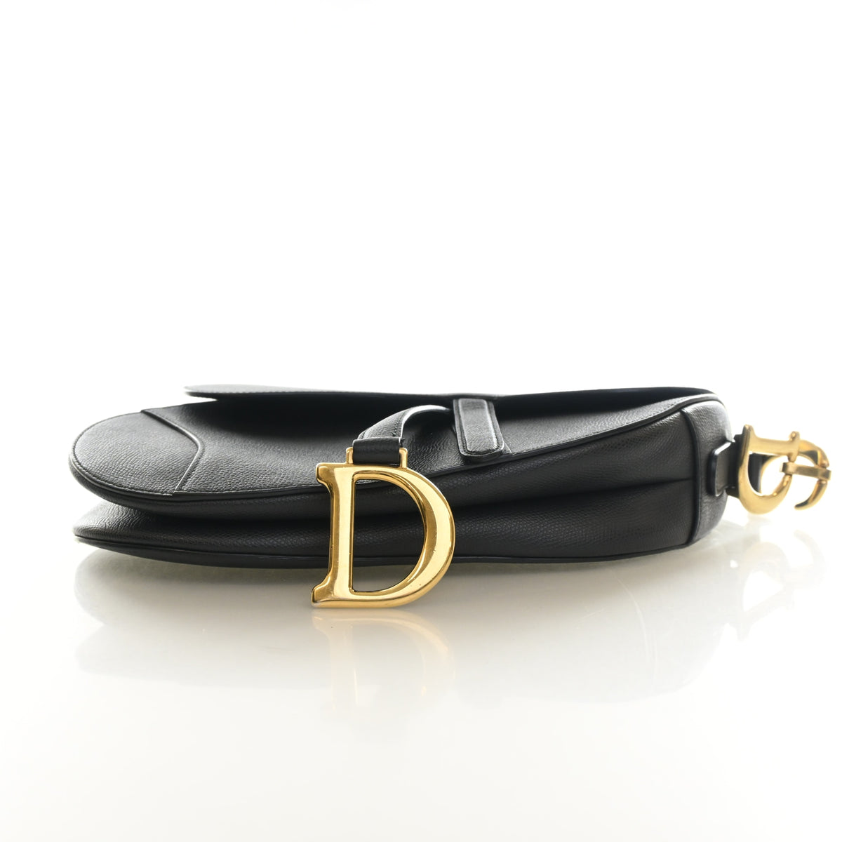 Pre-Owned Christian Dior Saddle Bag Medium Calfskin, side profile, photo 8 of 13