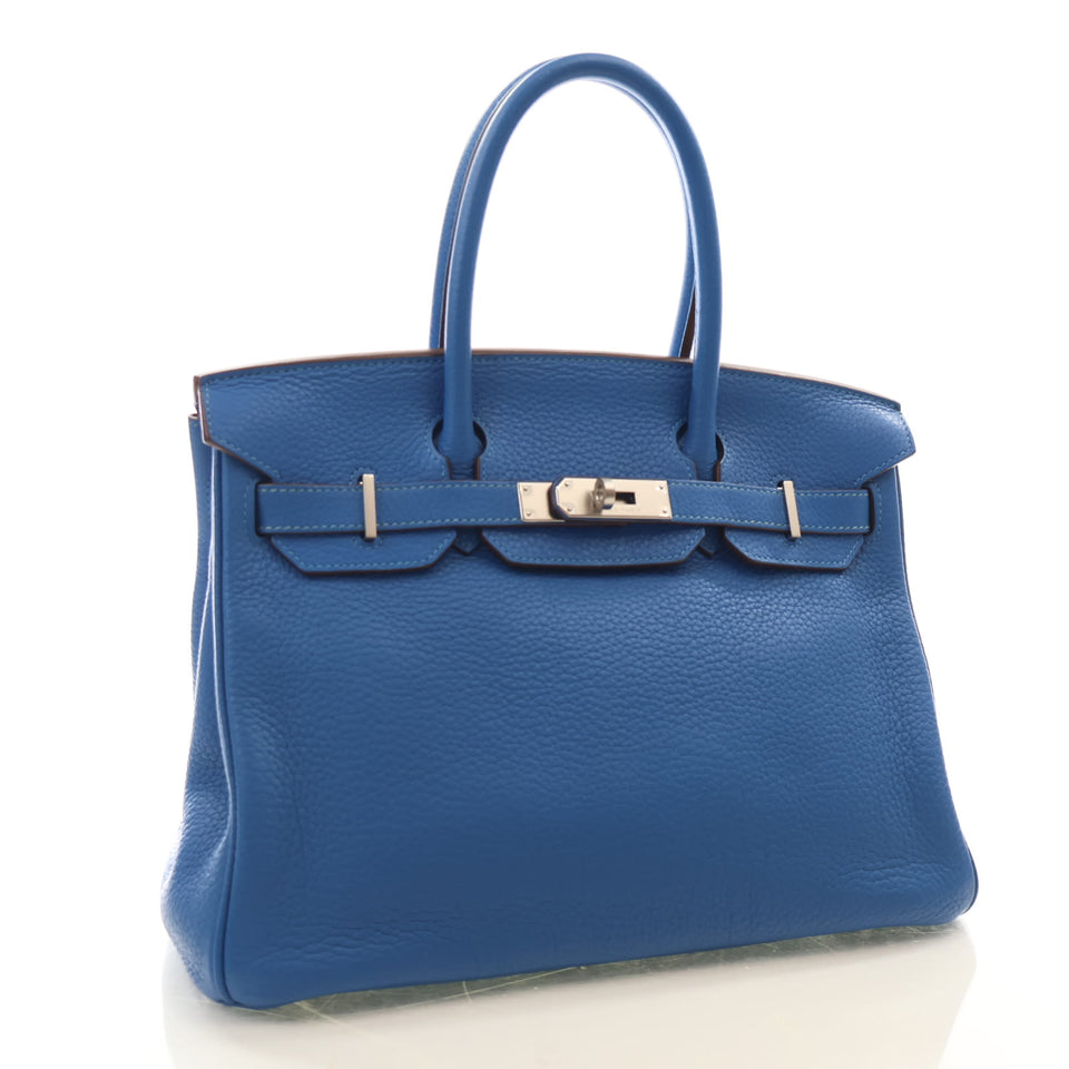 Hermes Vintage Mykonos Clemence Birkin 30